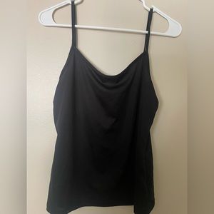 Black sheer tank top